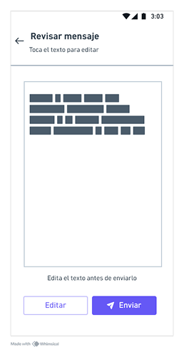 Wireflow: revisar mensaje